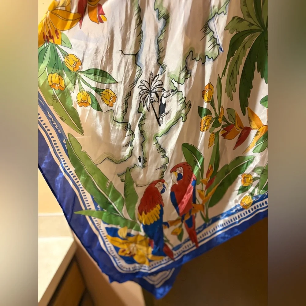 NWT Farm Rio Tropical Destination Handkerchief Cover-Up Maxi Dress - Picture 7 of 11